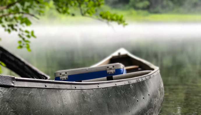 Fishing Canoe on shore